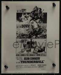 5f1294 THUNDERBALL 10 8x10 stills 1965 Connery, one with Robert McGinnis & Frank McCarthy poster art!