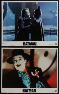 5f0434 BATMAN 8 LCs 1989 Michael Keaton, Kim Basinger, Jack Nicholson, directed by Tim Burton!