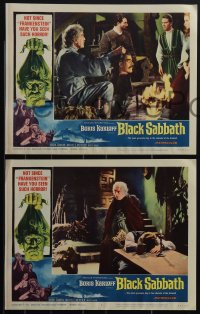 5f0437 BLACK SABBATH 8 LCs 1964 Mario Bava horror trilogy, creepy Boris Karloff, complete set!