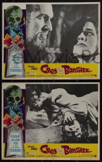 5f0450 CRY OF THE BANSHEE 8 LCs 1970 Edgar Allan Poe probes new depths of terror, complete set!