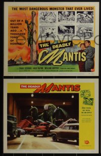 5f0453 DEADLY MANTIS 8 LCs 1957 Craig Stevens, Talton, Hopper, giant insect horror, complete set!