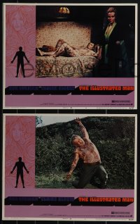 5f0474 ILLUSTRATED MAN 8 LCs 1969 Ray Bradbury, naked tattooed Rod Steiger, Claire Bloom!