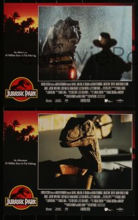 5f0478 JURASSIC PARK 8 LCs 1993 Spielberg, Sam Neill, Laura Dern, Jeff Goldblum, Richard Attenborough
