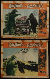 5f0570 KING KONG VS. GODZILLA 4 LCs 1963 Kingukongu tai Gojira, 2 mightiest monsters of all time!