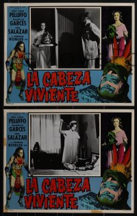 5f0547 LA CABEZA VIVIENTE 7 Spanish/US LCs 1964 The Living Head, Mexican wrestler, ultra rare!