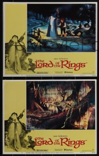 5f0486 LORD OF THE RINGS 8 LCs 1978 J.R.R. Tolkien fantasy classic, Ralph Bakshi cartoon, Jung art!