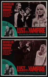 5f0577 LUST FOR A VAMPIRE 3 LCs 1971 wacky sexy devils in female bodies with the kiss of death!