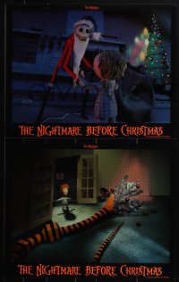 5f0504 NIGHTMARE BEFORE CHRISTMAS 8 LCs 1993 Tim Burton, Disney, Halloween horror, complete set!