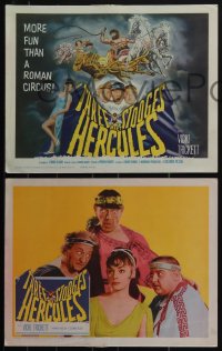 5f0533 THREE STOOGES MEET HERCULES 8 LCs 1961 Moe Howard, Larry Fine & Joe DeRita with Samson Burke!