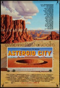 5g0673 ASTEROID CITY advance DS 1sh 2023 Jason Schwartzman, cool billboard and canyon art!