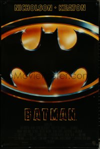 5g0683 BATMAN style C 1sh 1989 directed by Tim Burton, cool image of Bat logo!