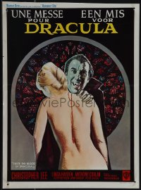 5g0199 TASTE THE BLOOD OF DRACULA Belgian 1970 different sexy art of vampire Christopher Lee!