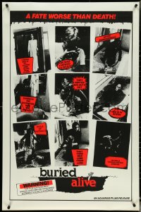 5g0706 BURIED ALIVE 1sh 1984 Joe D'Amato's Buio Omega, a virgin by day, a nympho zombie by night!