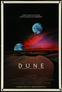 5g0746 DUNE advance 1sh 1984 David Lynch sci-fi classic, two moons over the desert planet Arrakis!