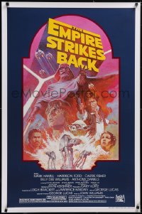 5g0757 EMPIRE STRIKES BACK studio style 1sh R1982 George Lucas sci-fi classic, cool artwork by Tom Jung!