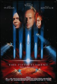 5g0770 FIFTH ELEMENT DS 1sh 1997 Bruce Willis, Milla Jovovich, Oldman, directed by Luc Besson!