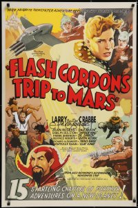 5g0566 FLASH GORDON'S TRIP TO MARS S2 poster 2001 great art of Buster Crabbe, Ming & others!