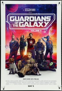 5g0804 GUARDIANS OF THE GALAXY VOL. 3 advance DS 1sh 2023 great image of cast on space ship!