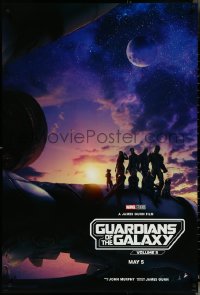 5g0805 GUARDIANS OF THE GALAXY VOL. 3 teaser DS 1sh 2023 great image of cast on space ship!