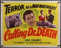 5g0218 CALLING DR. DEATH 1/2sh R1953 Lon Chaney Jr, An Inner Sanctum Mystery, ultra rare!