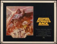5g0238 EMPIRE STRIKES BACK 1/2sh R1981 George Lucas sci-fi classic, cool artwork by Tom Jung!