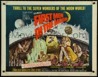 5g0241 FIRST MEN IN THE MOON 1/2sh 1964 Ray Harryhausen, H.G. Wells, fantastic sci-fi art!