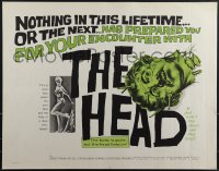 5g0254 HEAD 1/2sh 1962 Die Nackte Und Der Satan, classic schlocky horror, body gone but head lives!