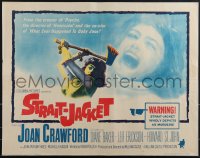 5g0303 STRAIT-JACKET 1/2sh 1964 art of crazy ax murderer Joan Crawford, directed by William Castle!