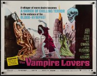 5g0310 VAMPIRE LOVERS 1/2sh 1970 Hammer, taste the deadly passion of the blood-nymphs if you dare!