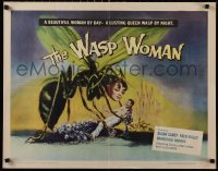 5g0314 WASP WOMAN 1/2sh 1959 classic art of Roger Corman's lusting human-headed insect queen!
