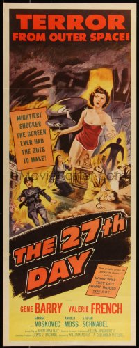 5g0005 27th DAY insert 1957 terror from space, mightiest shocker they ever had the guts to make!