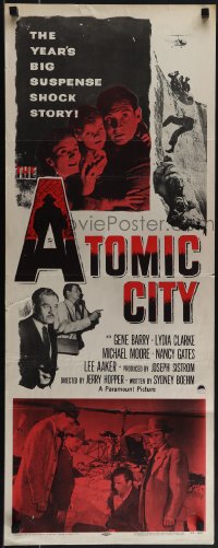 5g0014 ATOMIC CITY insert 1952 Cold War nuclear scientist Gene Barry in big suspense shock story!