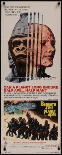 5g0019 BENEATH THE PLANET OF THE APES insert 1970 can a planet long endure half ape, half man?