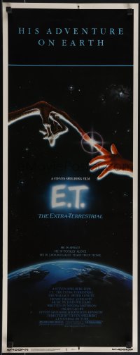 5g0051 E.T. THE EXTRA TERRESTRIAL insert 1982 Drew Barrymore, Steven Spielberg, John Alvin art!