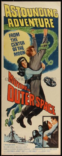 5g0103 MUTINY IN OUTER SPACE insert 1964 astounding adventure from the moon's center, ultra rare!