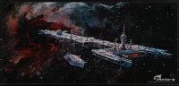 5g0354 BLACK HOLE Japanese 14x29 1980 Disney sci-fi, cool different art of ship in space!