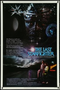 5g0866 LAST STARFIGHTER 1sh 1984 Catherine Mary Stewart & Lance Guest as video game pilot!