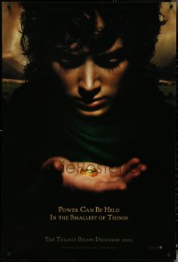 5g0875 LORD OF THE RINGS: THE FELLOWSHIP OF THE RING teaser 1sh 2001 J.R.R. Tolkien, power!