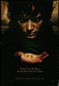 5g0877 LORD OF THE RINGS: THE FELLOWSHIP OF THE RING teaser DS 1sh 2001 J.R.R. Tolkien, power!