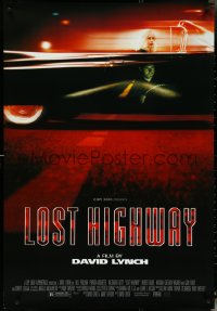 5g0883 LOST HIGHWAY 1sh 1997 David Lynch, split image of Bill Pullman & Patricia Arquette!