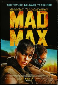 5g0886 MAD MAX: FURY ROAD advance DS 1sh 2015 great cast image of Tom Hardy, Charlize Theron!