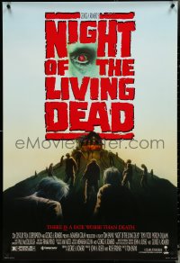 5g0916 NIGHT OF THE LIVING DEAD 1sh 1990 Tom Savini, from George Romero screenplay, zombies!