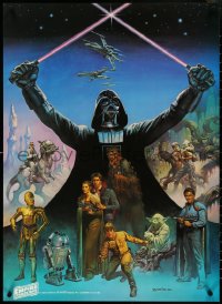 5g0653 EMPIRE STRIKES BACK 24x33 special poster 1980 Coca-Cola, Boris Vallejo, Darth Vader and cast!