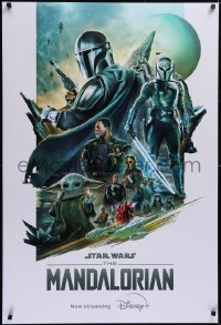 5g0609 MANDALORIAN DS tv poster 2023 sci-fi art of the bounty hunter with top cast, 'Baby Yoda'!