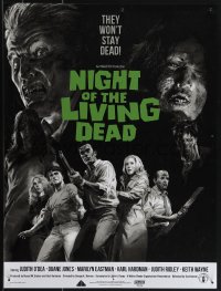 5g0511 NIGHT OF THE LIVING DEAD 18x24 art print 2018 horror art of cast by Robert Sammelin!