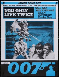 5g0631 YOU ONLY LIVE TWICE Swiss R1970s Sean Connery in gyrocopter, cool different montage!
