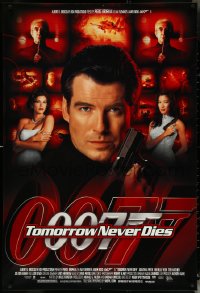 5g1055 TOMORROW NEVER DIES 1sh 1997 Pierce Brosnan as Bond, Michelle Yeoh, sexy Teri Hatcher!