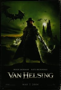 5g1069 VAN HELSING teaser DS 1sh 2004 cool image of monster hunter Hugh Jackman!