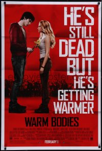 5g1074 WARM BODIES advance DS 1sh 2013 Nicholas Hoult, Teresa Palmer, dead but getting warmer!