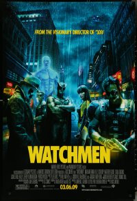 5g1077 WATCHMEN advance DS 1sh 2009 Zack Snyder, Billy Crudup, Jackie Earle Haley & Malin Akerman!